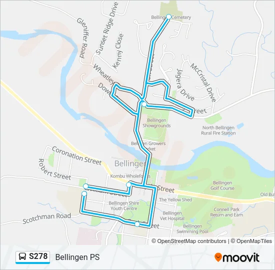 S278 Bus Line Map
