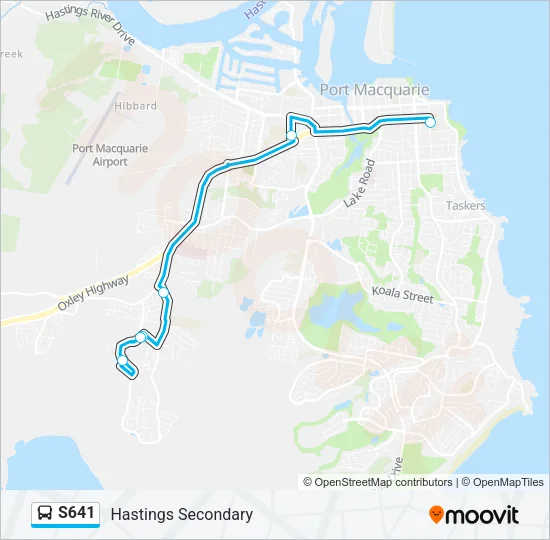 S641 Bus Line Map
