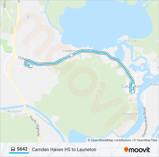S642 Bus Line Map