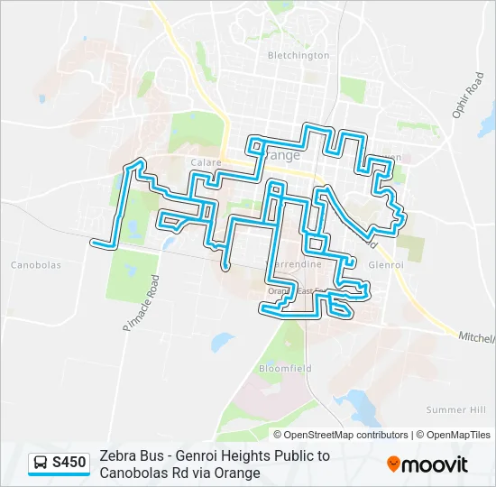 S450 Bus Line Map