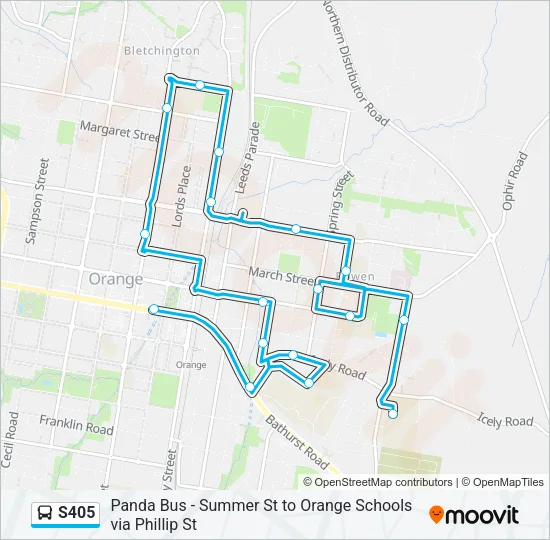 S405 Bus Line Map