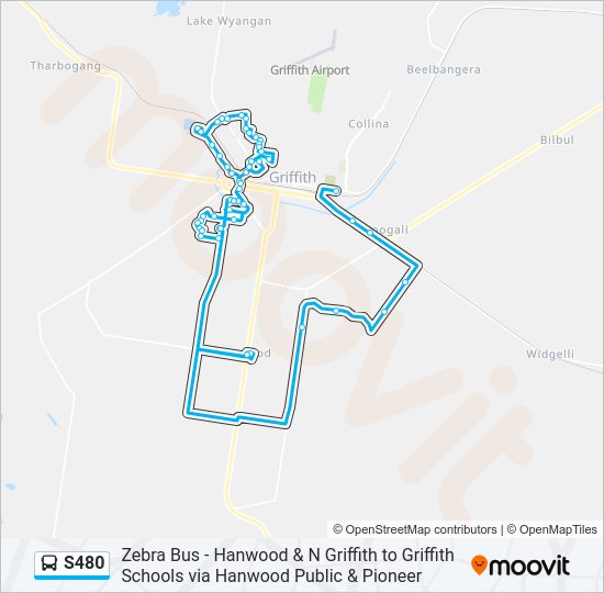 S480 bus Line Map