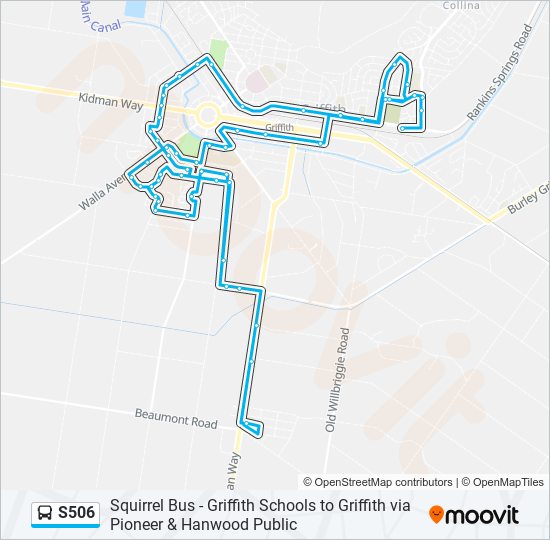 S506 bus Line Map