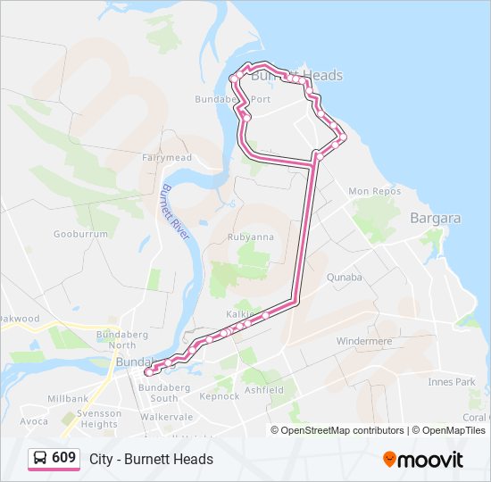 609 bus Line Map