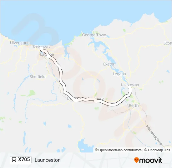 X705  Line Map