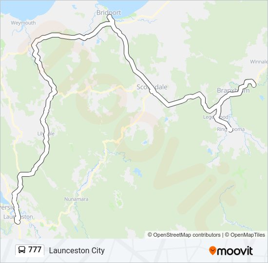 777 Bus Line Map