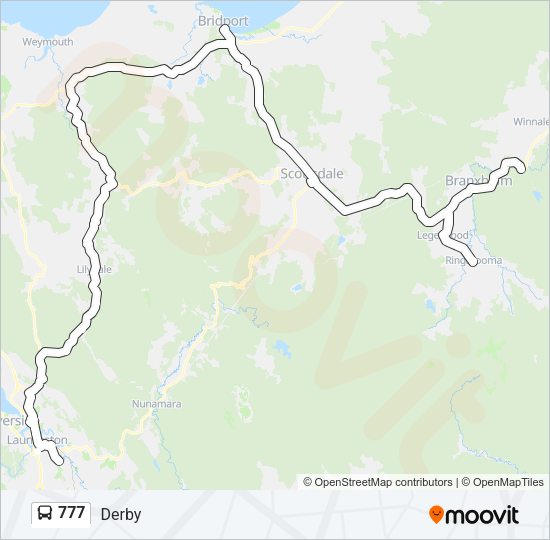 777 Bus Line Map