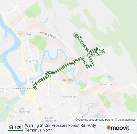 120 Bus Line Map