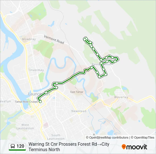 120 Bus Line Map
