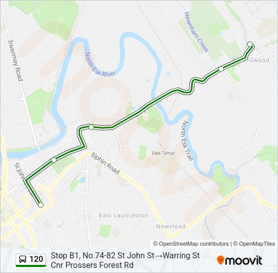 120 Bus Line Map