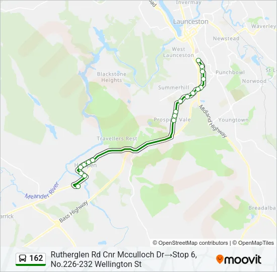 162 Bus Line Map