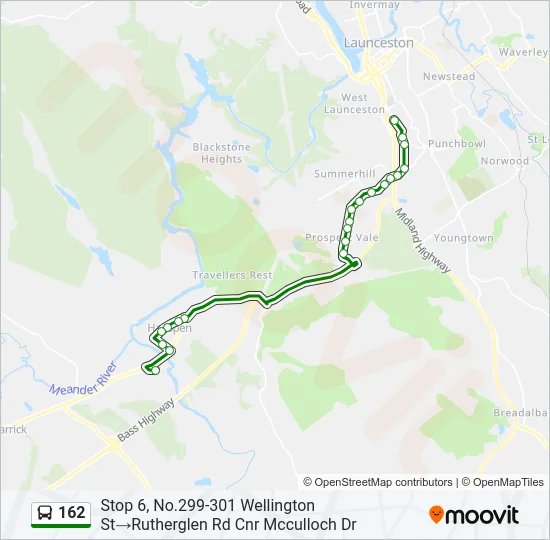 162 Bus Line Map