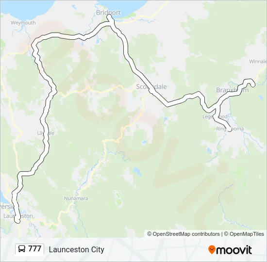 777 Bus Line Map