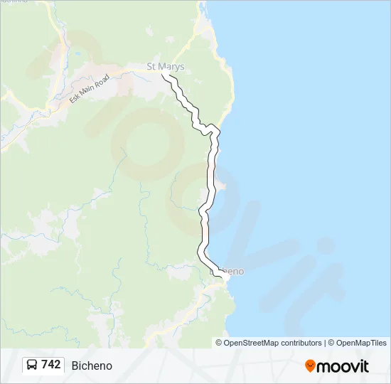 742 Bus Line Map