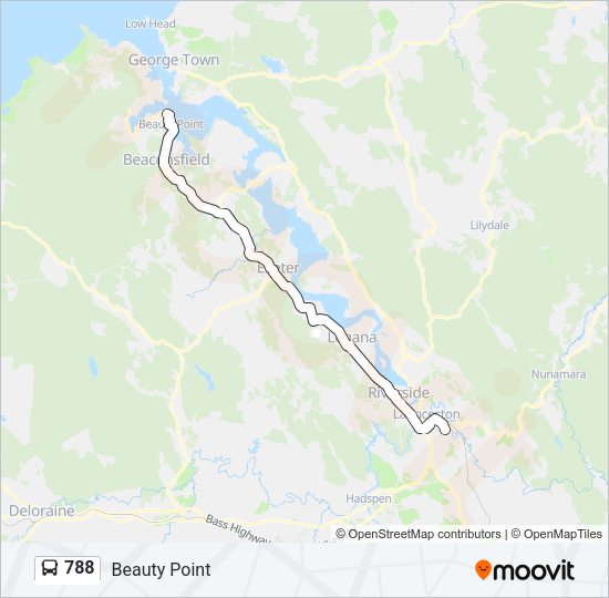 788 Bus Line Map