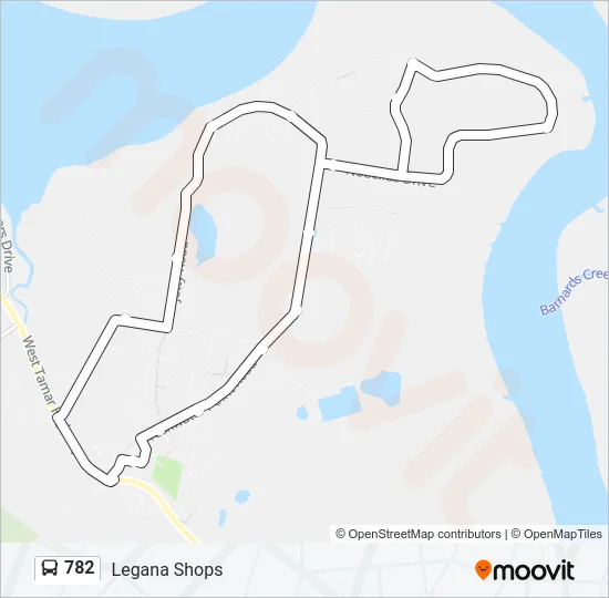 782 Bus Line Map
