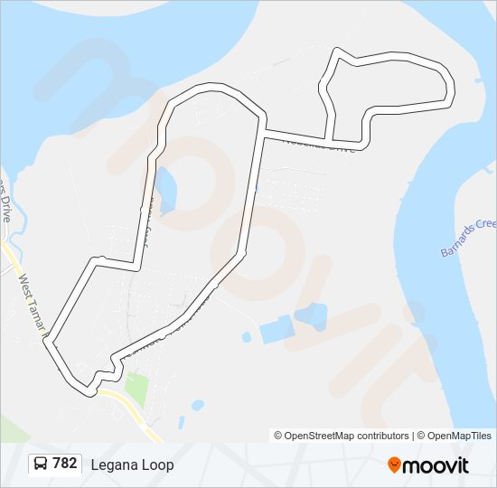 782 Bus Line Map