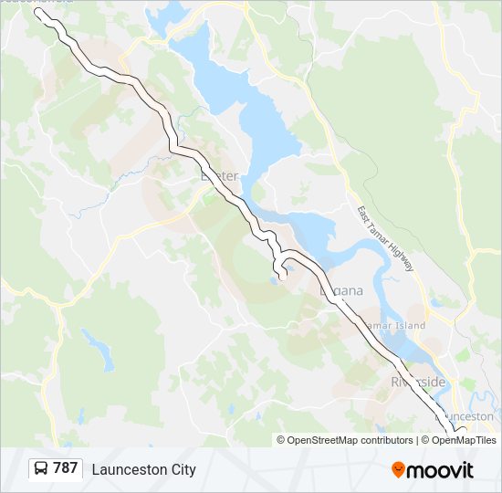 787 Bus Line Map