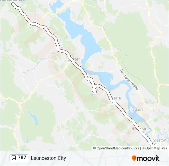 787 Bus Line Map