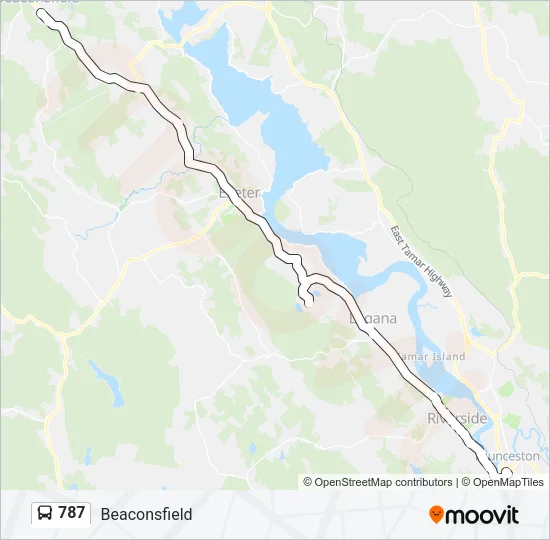 787 Bus Line Map