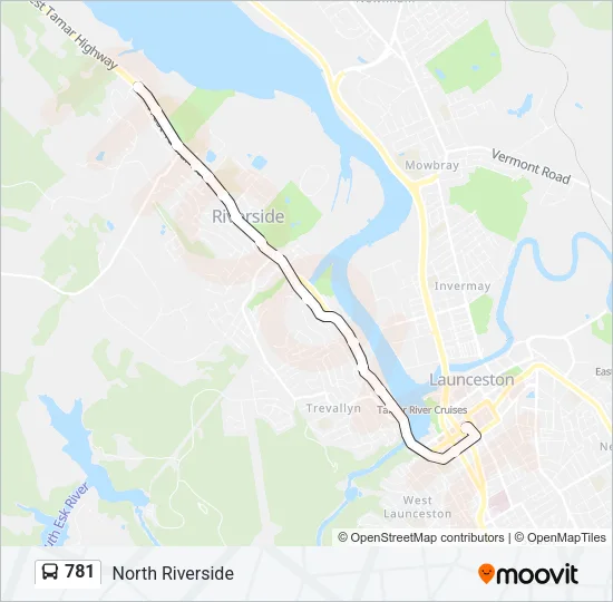 781 Bus Line Map