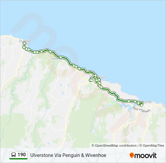 190 Bus Line Map