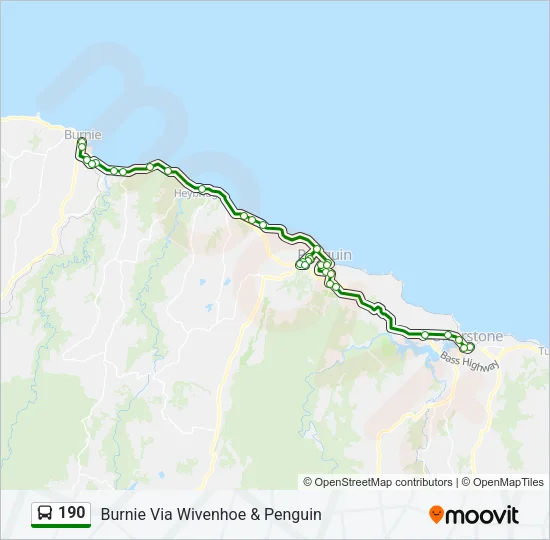 190 Bus Line Map