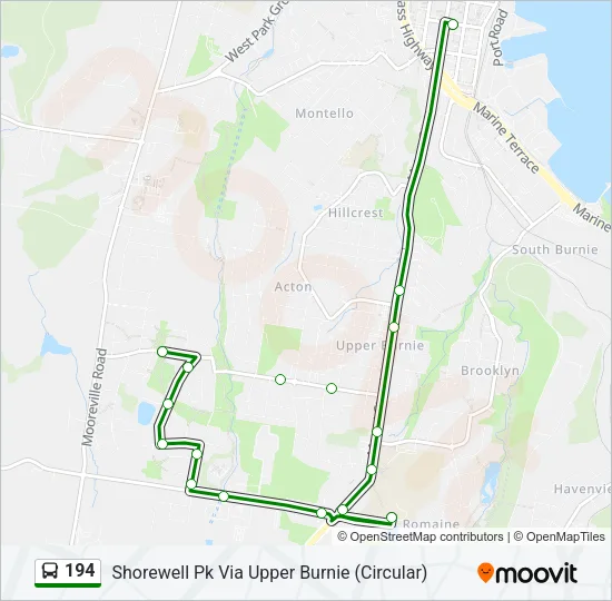 194 Bus Line Map