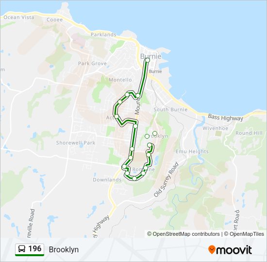 196 Bus Line Map