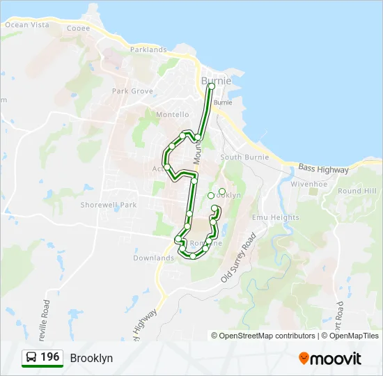 196 Bus Line Map