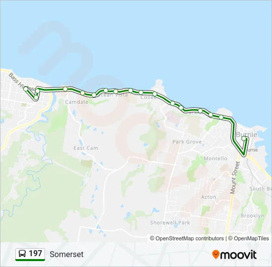 197 Bus Line Map