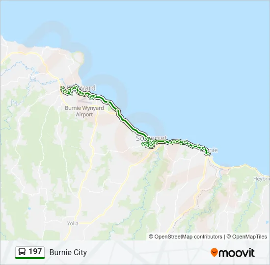 197 Bus Line Map