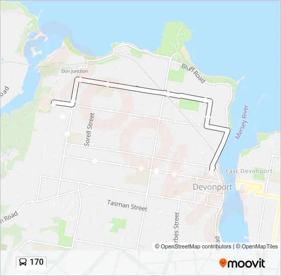 170 Bus Line Map