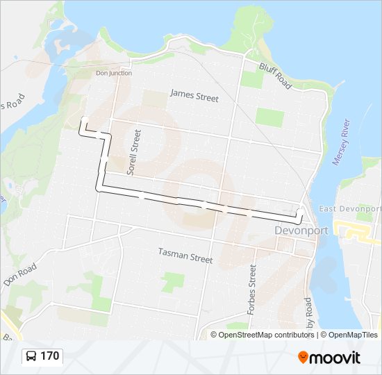 170 Bus Line Map