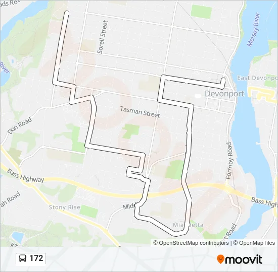 172 Bus Line Map
