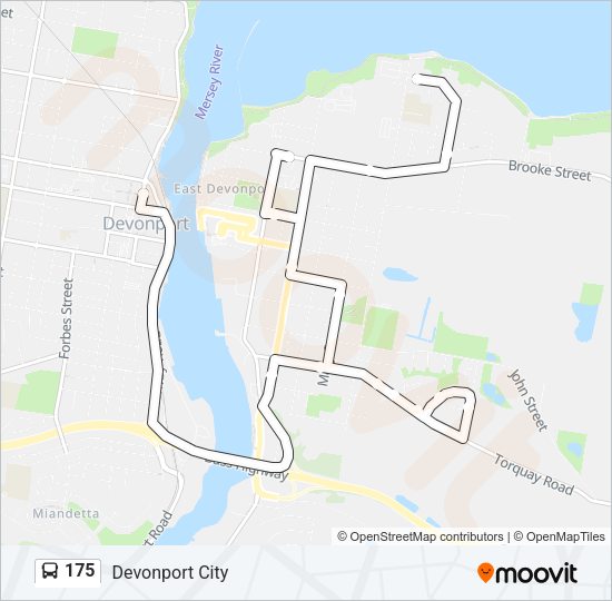 175 Bus Line Map