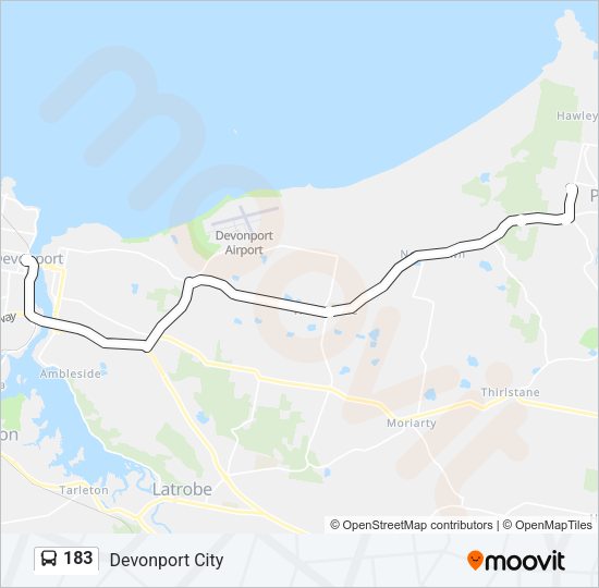 183 Bus Line Map