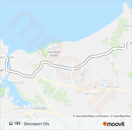 183 Bus Line Map