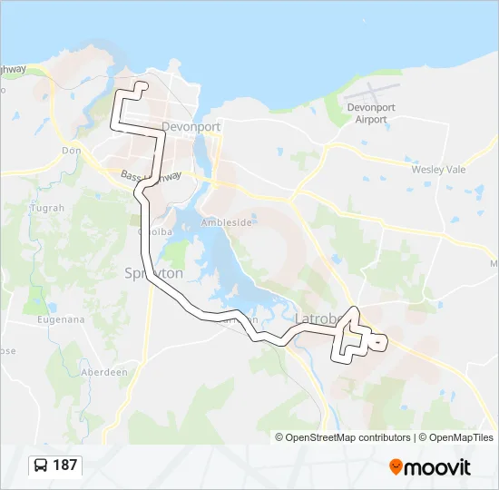 187 Bus Line Map