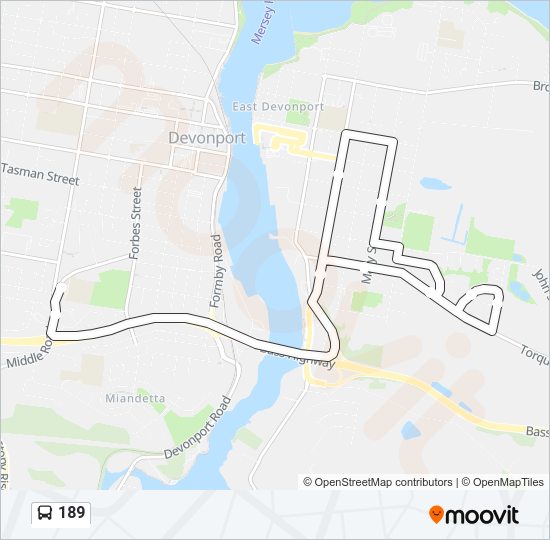 189 Bus Line Map