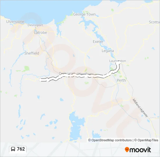 762 Bus Line Map