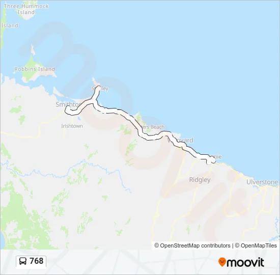 768 Bus Line Map