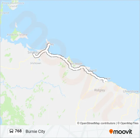 768 Bus Line Map