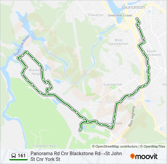 161 Bus Line Map