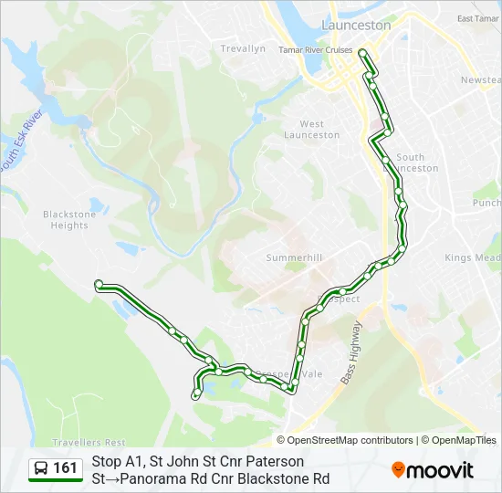 161 Bus Line Map