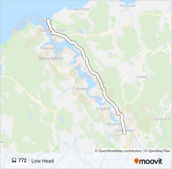 772 Bus Line Map