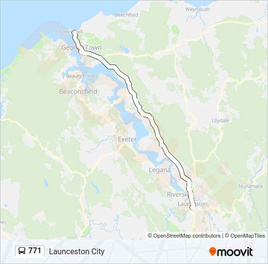 771 Bus Line Map
