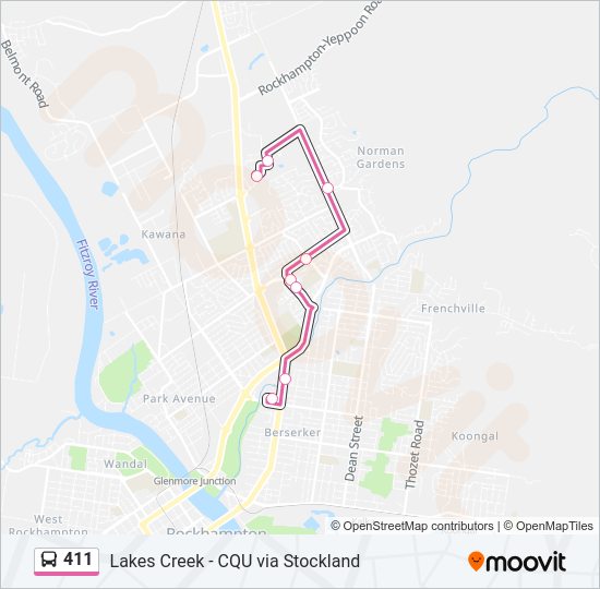 411  Line Map