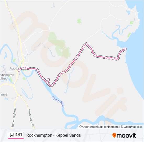 441 Bus Line Map