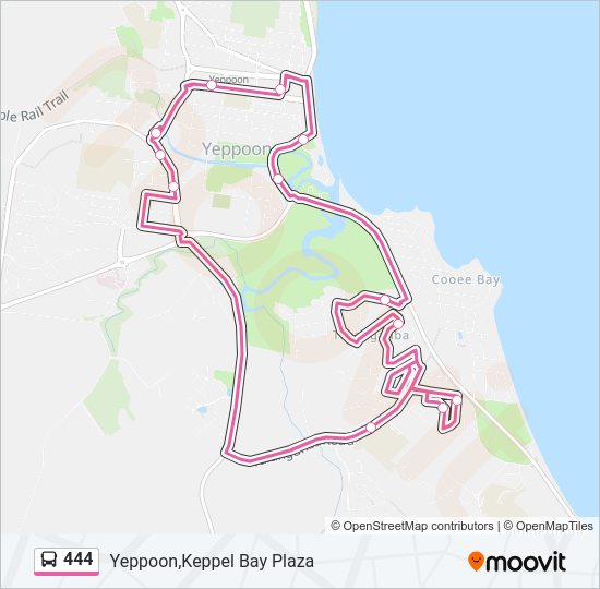 444 Bus Line Map